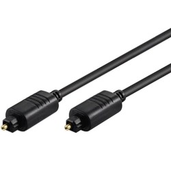50217; Cable; Toslink plug,both sides; 1m; Øcable: 5mm; Goobay