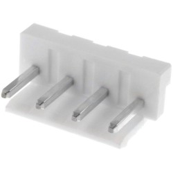 B04P-NV; Socket; wire-board; male; 5mm; PIN: 4; Colour: white; JST