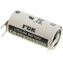; Battery: lithium; 3V; 2/3A,2/3R23,CR17335; Ø17x33.5mm; 1800mAh; FDK
