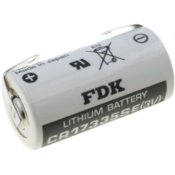 CR17335SE; Battery: lithium; 3V; 2/3A,2/3R23; soldering lugs; Ø17x33.5mm; FDK