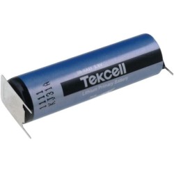 ; Battery: lithium; 3.6V; AA; for PCB; Ø14.3x49.5mm; 2400mAh; TEKCELL