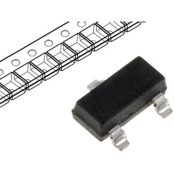 BC846B-7-F; Transistor: NPN; bipolar; 65V; 0.1A; 350mW; SOT23; DIODES INCORPORATED