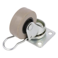 BDPE 0401 1001; Transport wheel; Ø: 40mm; W: 15mm; H: 58mm; torsional with lock; COLSON