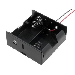 BH-121-1A; Holder; Leads: cables; Size: D,R20; Batt.no: 2; 150mm; COMF