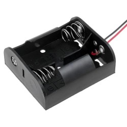 BH-221A; Holder; Leads: cables; Size: C,R14; Batt.no: 2; Colour: black; 150mm; COMF