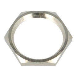 2698; Nut; PG11; brass; nickel; 21mm; Thread: PG; BM GROUP