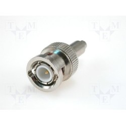 ; Plug; BNC; male; straight; 50Ω; Ømax: 2.8mm; crimped; for cable; 