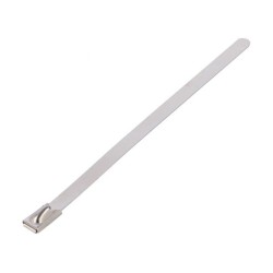 BU44-100; Cable tie; L: 100mm; W: 4.6mm; stainless steel; 445N; Colour: steel; RAYCHEM RPG