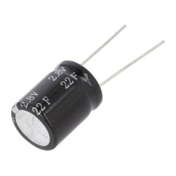 BUP002R8L226FA; Capacitor: electrolytic; supercapacitor; 22F; 2.8VDC; ESR: 30mΩ; BIGCAP