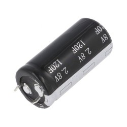 BUP002R8S127FA 120F; Capacitor: electrolytic; supercapacitor; 120F; 2.8VDC; ESR: 12mΩ; BIGCAP