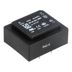BV EI 301 2967; Transformer: encapsulated; 0.5VA; 230VAC; 18V; 28mA; Mounting: PCB; HAHN