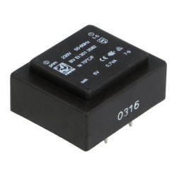 BV EI 301 3582; Transformer: encapsulated; 0.7VA; 230VAC; 6V; 117mA; Mounting: PCB; HAHN