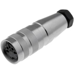 C091 31D003 100 2; Connector: M16; plug; female; soldering; for cable; PIN: 3; 5A; 300V; AMPHENOL