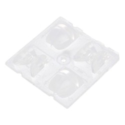 C12360_STRADA-2X2-DNW; LED lens; square; transparent; H: 12.27mm; Outside dim: 50x50mm; LEDIL