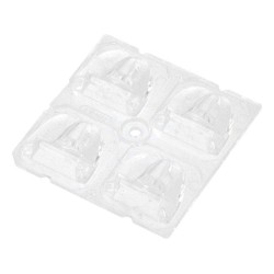 C12419_STRADA-2X2-A-T; LED lens; square; transparent; H: 7.3mm; Outside dim: 50x50mm; LEDIL