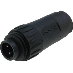 C016 20H003 110 12 C01620H00311012; Connector: circular; plug; PIN: 4; male; screw terminal; IP65,IP67; AMPHENOL