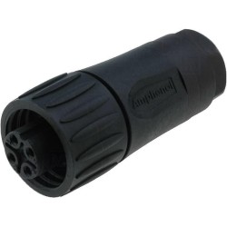 C016 20D003 110 12; Connector: circular; plug; PIN: 4; female; screw terminal; 400V; 16A; AMPHENOL