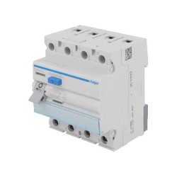 CDA440J; RCD breaker; Inom: 40A; Ires: 30mA; Max surge current: 250A; 400V; HAGER