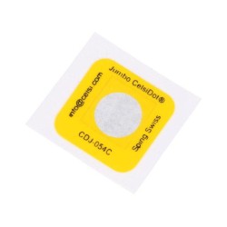 CDJ-054; Temperature indicator; Jumbo-CelsiDot; 54°C; °C; 19x19mm; SPIRIG