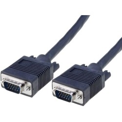 CG341-018-PB; Cable; D-Sub 15pin HD plug,both sides; black; 1.8m; VCOM