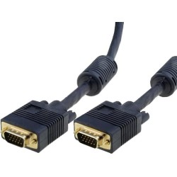 CG381D-G-200-PB; Cable; D-Sub 15pin HD plug,both sides; black; 20m; VCOM