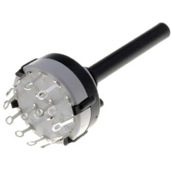 CK1030; Switch: rotary; Pos: 6; 0.15A/250VDC; Poles number: 2; 30°; -30÷85°C; LORLIN