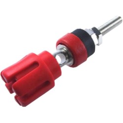 ; Socket; 4mm banana; 30A; 60VDC; 59mm; red; nickel plated; -20÷80°C; CLIFF