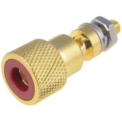 CL2160R TP/6 CS; Terminal; loudspeaker; with 4mm transversal socket; Marker: red; CLIFF