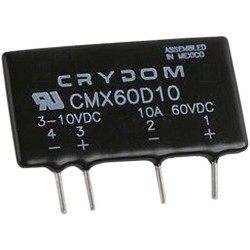 CMX60D10; Relay: solid state; Ucntrl: 3÷10VDC; 10A; 0÷60VDC; THT; SIP; CRYDOM