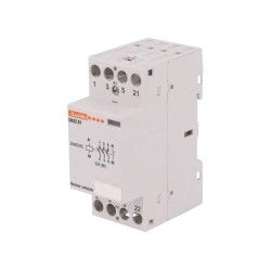 CN3201024; Contactor: 4-pole installation; NC + NO x3; 24VAC; 24VDC; 32A; DIN; LOVATO ELECTRIC