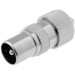 ; Plug; coaxial 9.5mm (IEC 169-2); male; straight; for cable; 