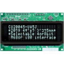 CU20045-UW5J; Display: VFD; alphanumeric; 20x4; Char: 4.7mm; 350cd/m2; PIN: 20; NORITAKE Itron