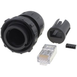 DCC-RJ6ST-310; Plug; RJ45; DC; PIN: 8; Cat: 6; shielded; Layout: 8p8c; IP67,IP68; IDC; SWITCHCRAFT