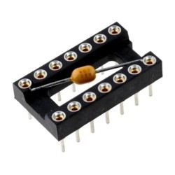 001-3-014-3-B1STF-XT0; Socket: DIP; PIN: 14; Pitch: 2.54mm; precision; THT; gold-plated; MPE GARRY