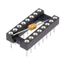 001-3-016-3-B1STF-XT0; Socket: DIP; PIN: 16; Pitch: 2.54mm; precision; THT; gold-plated; MPE GARRY