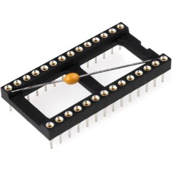 001-3-028-6-B1STF-XT0; Socket: DIP; PIN: 28; Pitch: 2.54mm; precision; THT; gold-plated; MPE GARRY