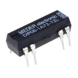 DIP05-1A72-12L; Relay: reed; SPST-NO; Ucoil: 5VDC; 1A; max.200VDC; max.200VAC; 50mW; MEDER