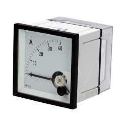 DQN72 40A; Meter: mounting; on panel; analogue; I DC: 0÷40A; 72x72x58.5mm; Gossen Müller & Weigert