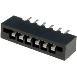 DS1020-06ST1D; Connector: FFC (FPC); straight; PIN: 6; NON-ZIF; THT; tinned; 20mΩ; CONNFLY