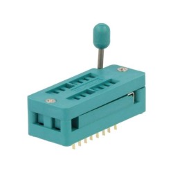 DS1044-160G; Socket: DIP; ZIF; PIN: 16; 7.62mm; demountable; -40÷105°C; THT; 50VDC; CONNFLY