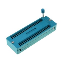 DS1044-400G; Socket: DIP; ZIF; PIN: 40; 15.24mm; demountable; -40÷105°C; THT; CONNFLY