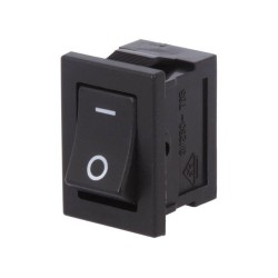 DS-850K-S-IO-K; ROCKER; SPST; Pos: 2; ON-OFF; 3A/250VAC; black; none; Rcont max: 20mΩ; MIYAMA
