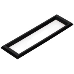 EA 017-7UKE; Frontal bezel; Dim: 97.5x29.4mm; 81.5x17.2mm; ABS; Colour: black; ELECTRONIC ASSEMBLY