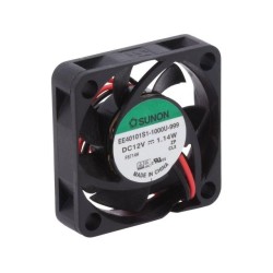 EE40101S1-1000U-999; Fan: DC; axial; 12VDC; 40x40x10mm; 13.87m3/h; 28.8dBA; 7300rpm; SUNON
