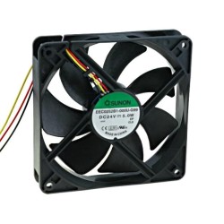 EEC0252B1-000U-G99; Fan: DC; axial; 24VDC; 120x120x25mm; 183.83m3/h; 44.5dBA; Len: 330mm; SUNON
