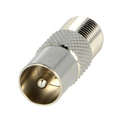EF-312; Adapter; F socket,coaxial 9.5mm plug; TELESTE