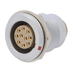 EGG.2B.310.CLL; Connector: circular; Series: 2B; socket; female; soldering; PIN: 10; LEMO