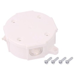 0211-00; Enclosure: junction box; Ø: 80mm; Z: 38mm; IP41; white; ELEKTRO-PLAST NASIELSK