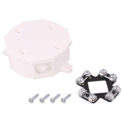 0212-00; Enclosure: junction box; Ø: 80mm; Z: 38mm; IP41; white; ELEKTRO-PLAST NASIELSK
