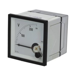 EQN72 250V; Meter: mounting; on panel; analogue; VAC: 0÷250V; True RMS; 45÷65Hz; Gossen Müller & Weigert